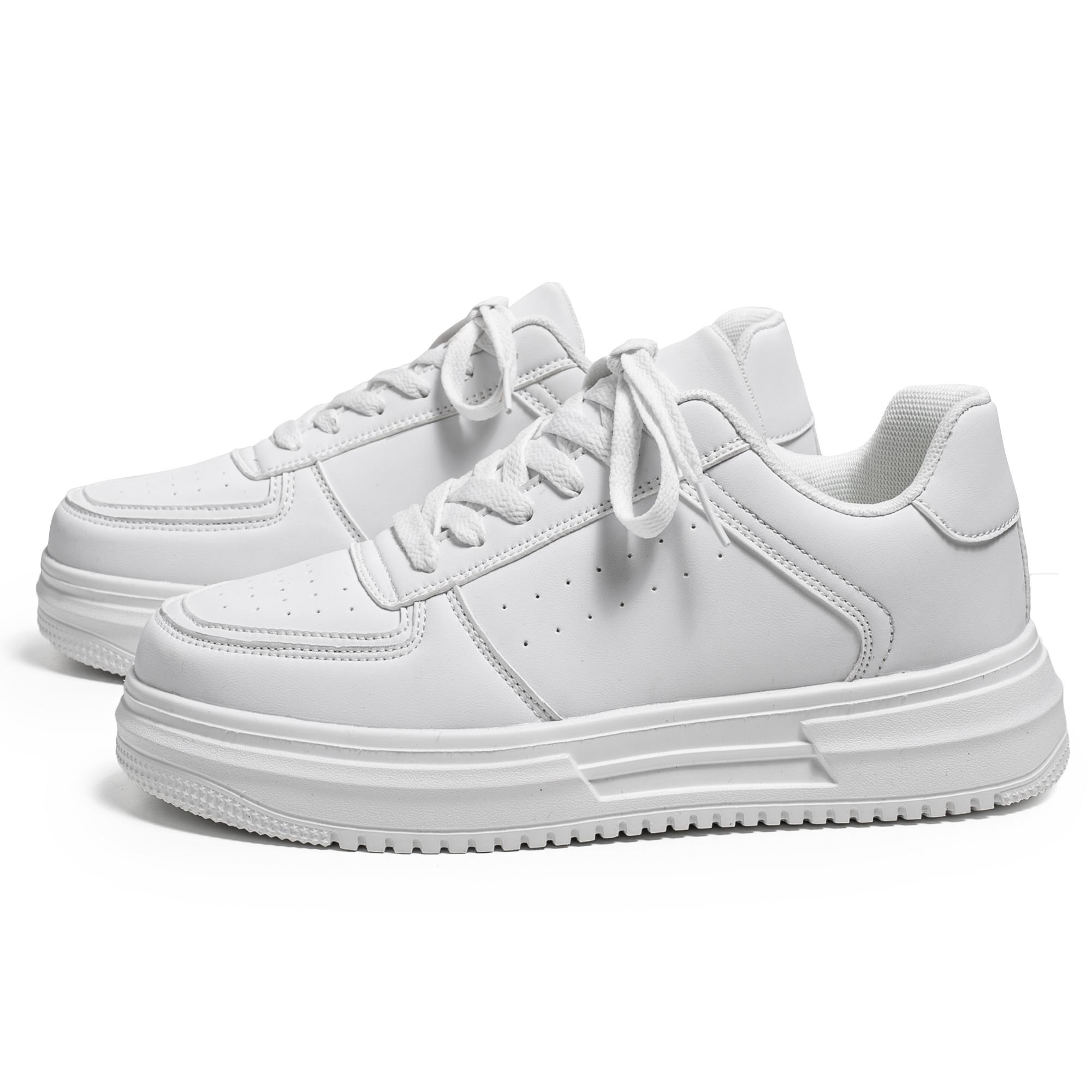 Мужские кроссовки, модные белые туфли, повседневная обувь с низким верхом, студенческая прогулочная обувь 39 белый