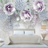 Large Floral Wall Mural Wallpaper Botanical Rose Print Elegant Flower Tapestry Art for Bedroom Living Room Home Decor