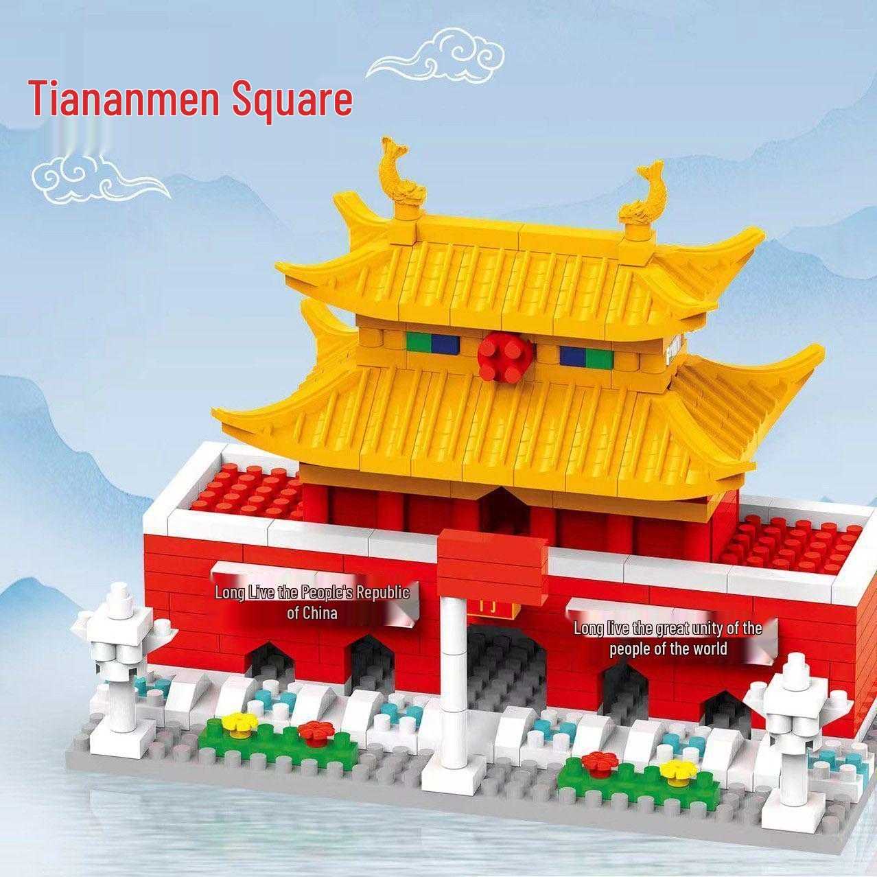 Forbidden City Hall of Supreme Harmony 3D Building Blocks Puzzle - Ancient Chinese Architectural Model for Kids.