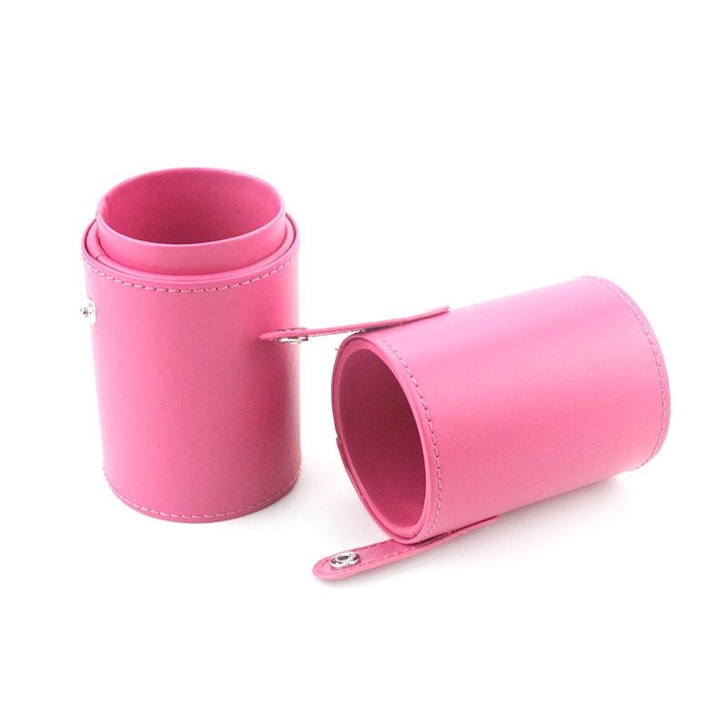 Cup Case Box for Make up Brush Pen PU Leather Makeup Storage Holder Cosmetic