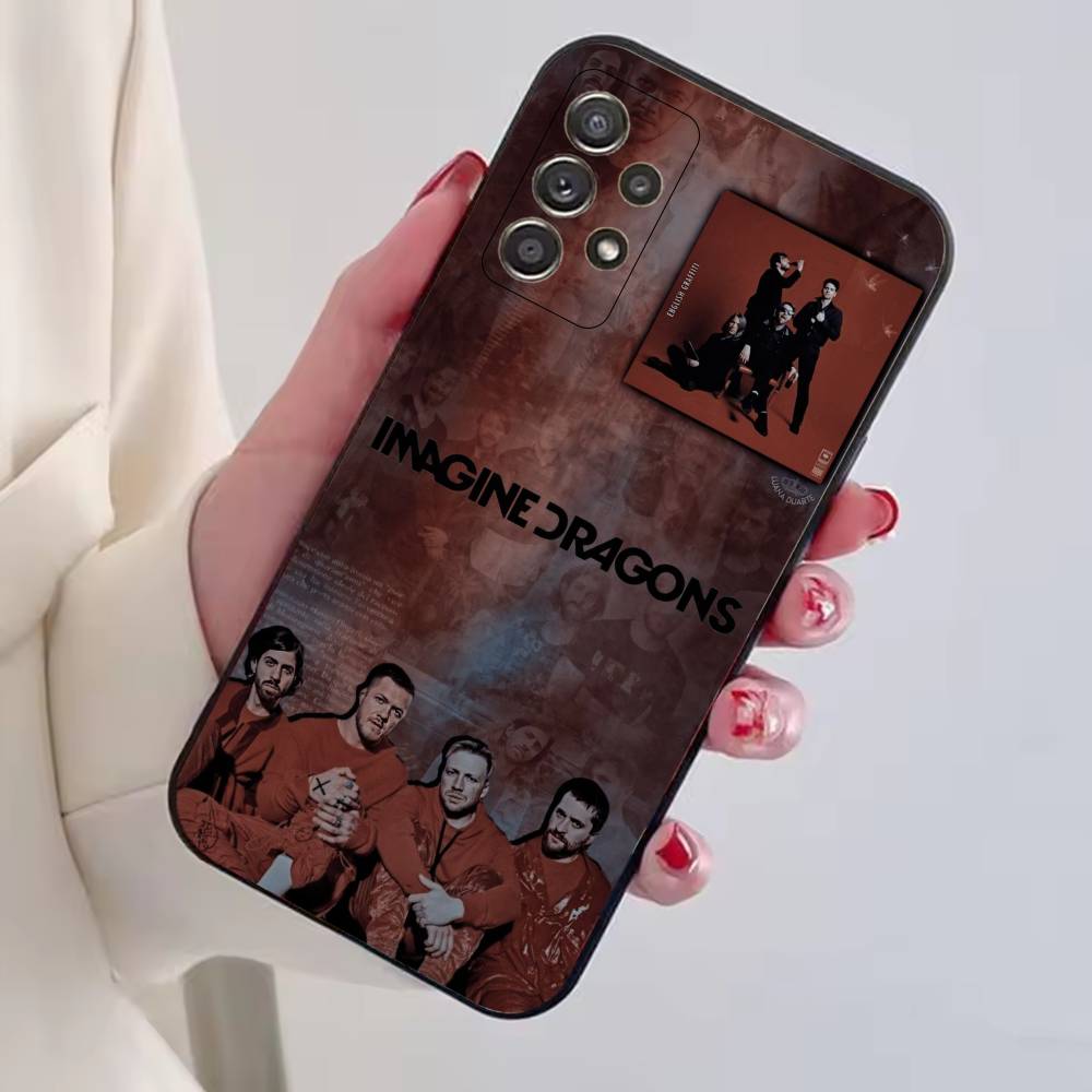 Band Imagine D-Dragons Phone Case For Samsung S25,S24,S21,S22,S23,S30,Ultra,S20,Plus,Fe,Soft Silicone Black Cover