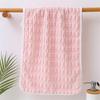 Premium Bamboo Plush Coral Fleece Towel - Anti-Shedding, Thick High-Density Face Towel