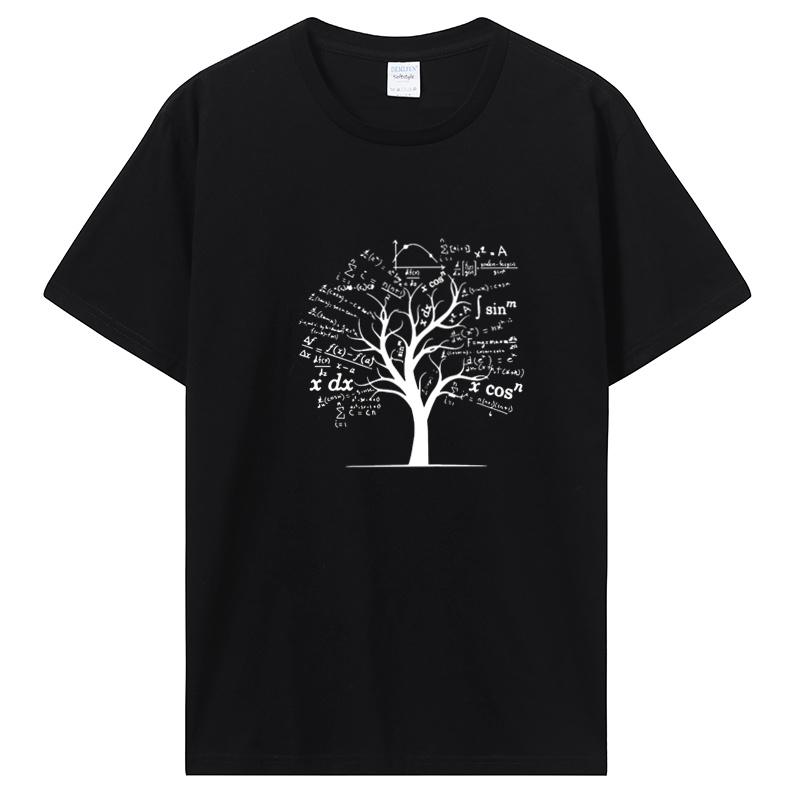 Calculus Algebra Tree Math Teacher Geek T Shirt Graphic Tshirt Streetwear Birthday Gifts Summer Tshirt Men Clothing