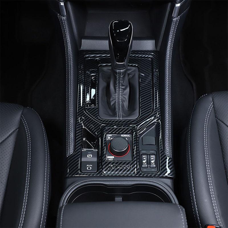 ABS Carbon Fiber For Subaru Forester -2024 Interior Kit Car Dashboard Console Gear Shift Panel Cover Trim Car Accessories