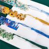 Tassel Pendant Metal Bookmark Oil Painting Pagination Mark  School Office Supplies