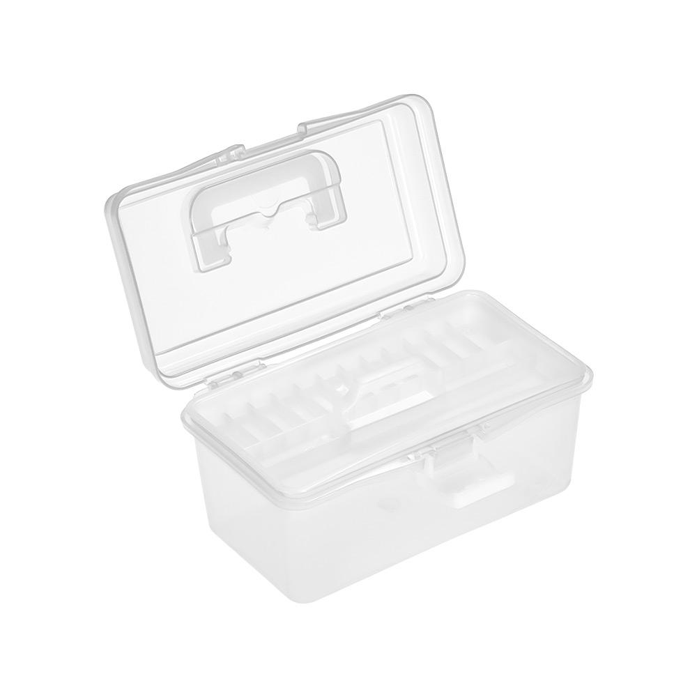 Clear Plastic Art Storage Box Watercolor Oil Painting Supplies Multipurpose Case Portable for