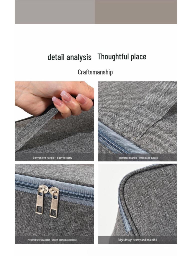 3-Month Money-Back Guarantee: Minimalist Large-Capacity Handheld Toiletry & Makeup Bag for Skincare Products