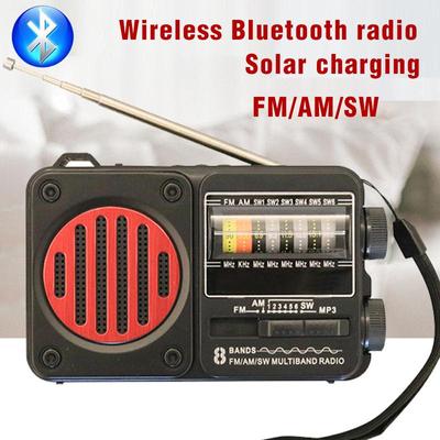 New Design Portable Rechargeable Radio Flashlight FM/AM/SW1-6 8-Band Radio with USB/TF Player