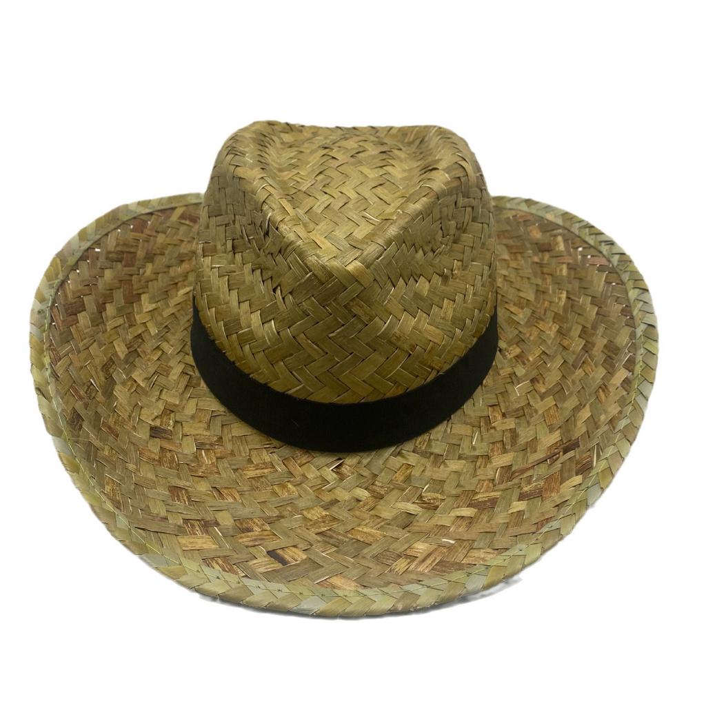 Woven Straw Hat Beach Sun Hat Hollows Out Sunhat Stylish Wide Border Hat for Men and Women