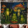 Frog Mushroom Tapestry