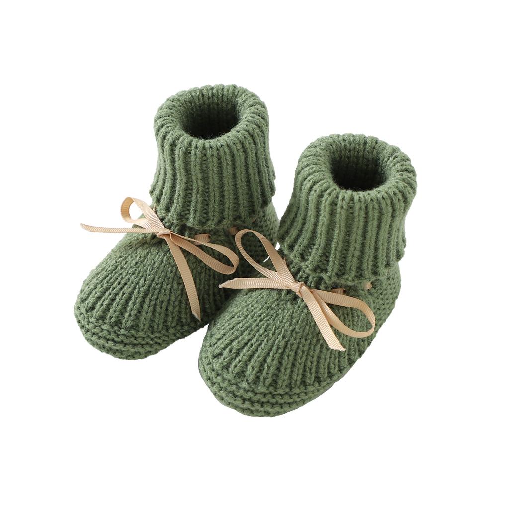 Baby Erste Lauflernschuhe Atmungsaktiv Rutschfest Gestrickt Neugeborenes Säugling Jungen Mädchen Einfarbig Stiefeletten Prewalkers 0-18m Kleinkind Unisex Schuhe