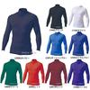 ZETT Baseball Pro Status PCW High Neck Long Sleeve Undershirt BPRO800H Ocean Blue Medium (2301)