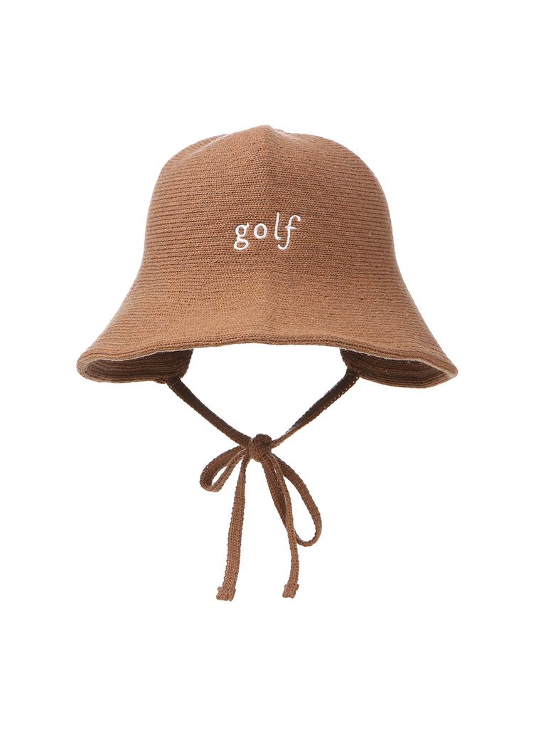 MILES AND MILES AND MILES Golf Knit Bucket Hat _ Brown