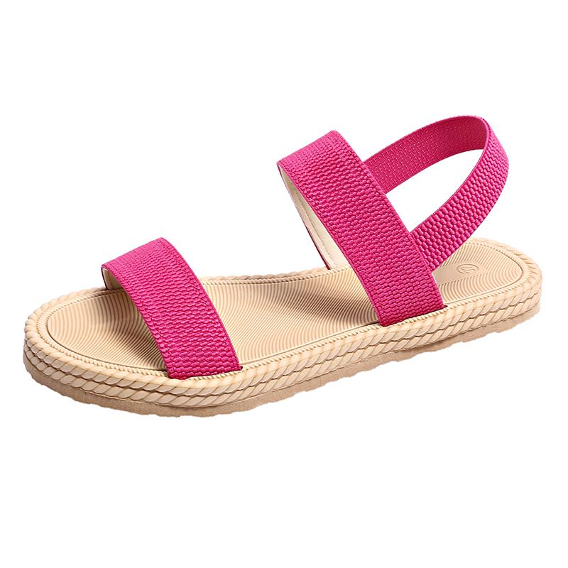Women's Platform Sandals  Summer Comfortable Flat Heels Fabric Sandals Women Lightweight Casual Beach Sandalias De Mujer