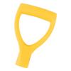 Shovel Handles D Type 32mm ID Plastic Quick Installation Snow Shovel Handle for Digging Raking Tool Yellow