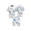 Mens Athletic Wrestling T-Shirt Shorts Set Sportswear Training Gym Casual Wear