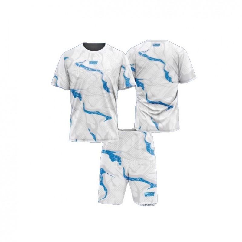 Mens Athletic Wrestling T-Shirt Shorts Set Sportswear Training Gym Casual Wear