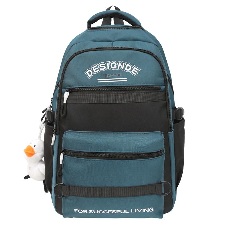 

Schoolbag Large Capacity Backpack Men s And Women s Lightweight Backpack синий