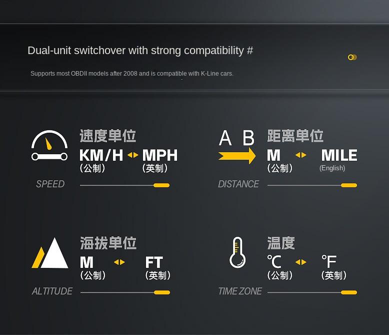 Universal Araç HUD Head Up Display Dijital OBD Kilometre Aşırı Hız Alarm Sistemi
