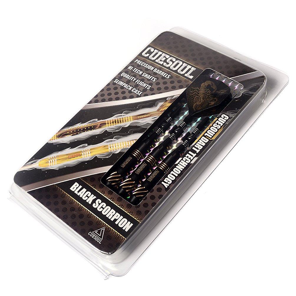 BLACK SCORPION CUESOUL 22g Steel Tip Dart Set with Dart Case (HX-SL-F3104)