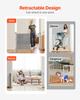 Retractable Baby Gate, 870 Mm Tall, Extends Up To 2800 Mm Wide, Retractable Gate for Kids or Pets, Mesh Material, Easy To Install for Indoor Stairs,