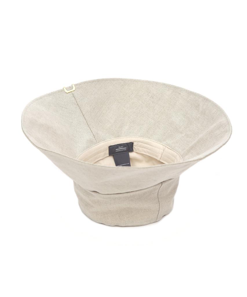 Eondeokeonteulolseutyudio Cotton Wide Bucket Hat Wide Bucket / Big Eye Linen / Sand Beige