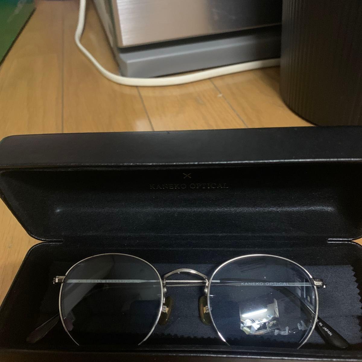 Used KANEKO OPTICAL Kaneko Glasses Date Glasses Silver