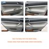 For VW Passat B5 1998 1999 2000- 2005 LHD only 4-doors Car Interior Front Door Armrest Panel Cover Trim Suede Leather black line