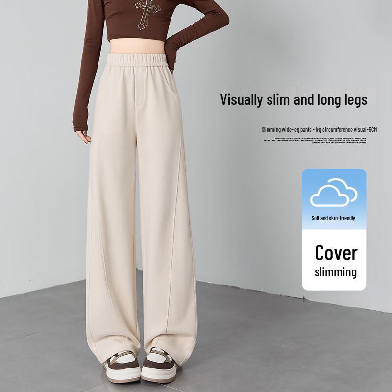 Women's High-Waist Relaxed Wide-Leg Trousers