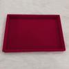 Large Black Velvet Jewelry Display Box for Earrings and Watches