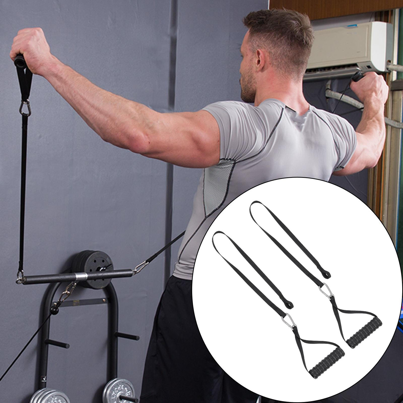 Triceps Rope Pull Down Handle Overhead Extension Gym for Strength Training