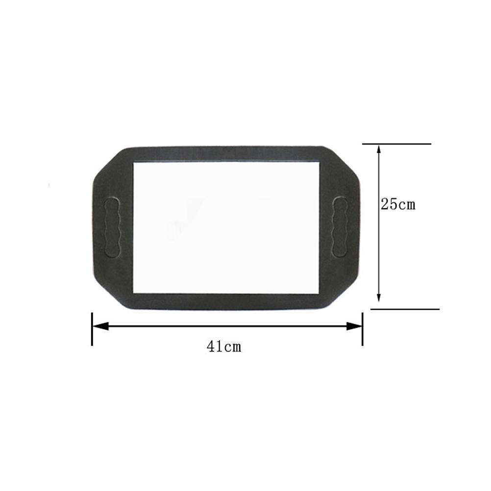 Professional Handheld Mirror Sponge Salon Barbers Glass Mirror Foam Frame Shockproof Makeup Mirror