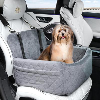 New Car Dog Bed Pet Mat for Front and Rear Seats Dog Outdoor Safety Seat Belt Fixed Soft Protection Co Pilot's Pet Nest