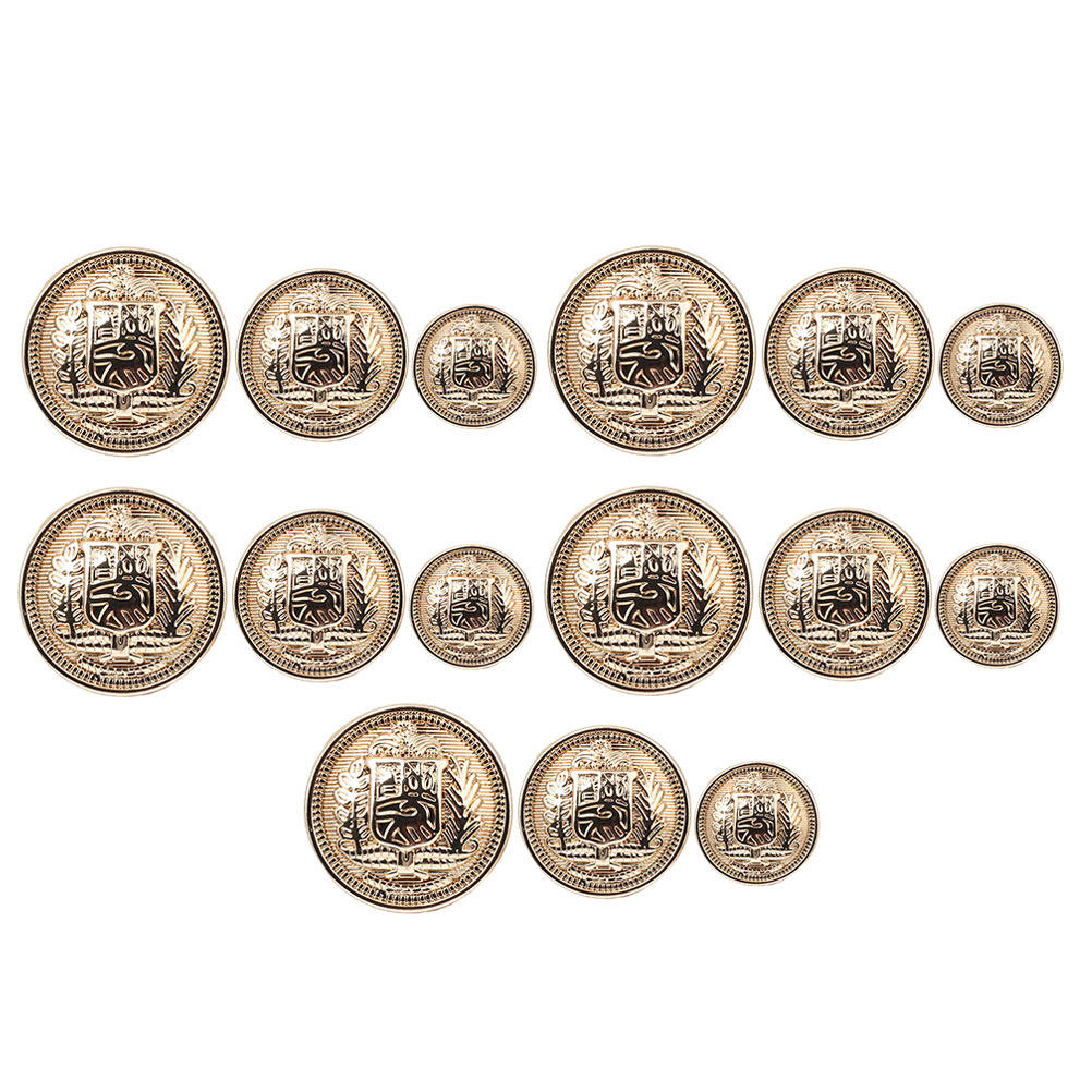 30Pcs Creative Zinc Alloy Metal Buttons Simple Elegant Design for Sewing DIY Clothing Decoration Coat Shirts Windbreaker Sweater