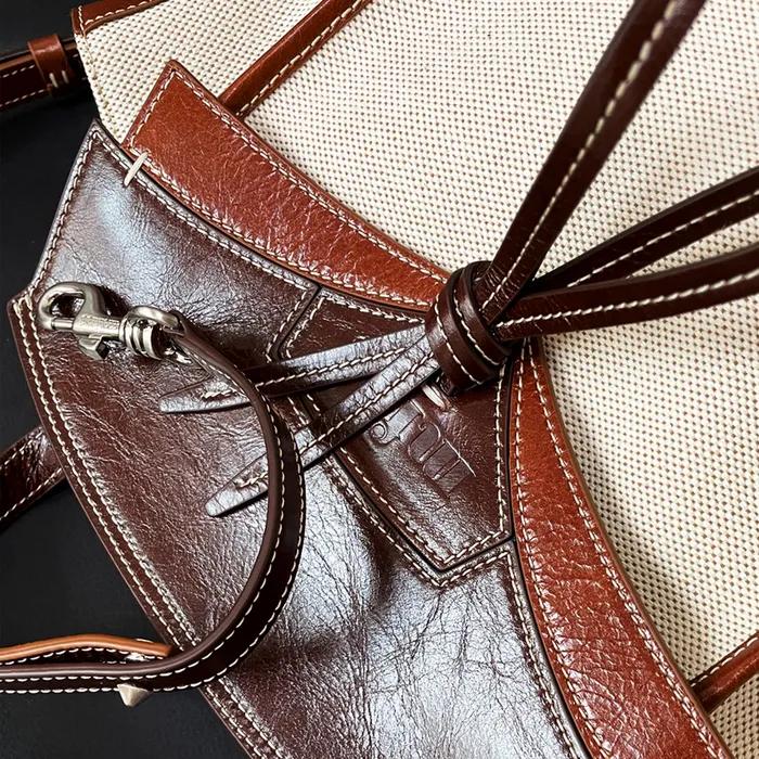 Tutu Caramel New (Two-tone Canvas+ITALY Cow Leather)