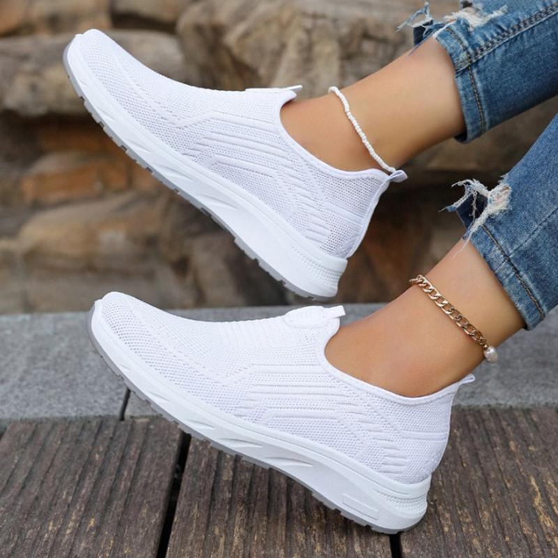 Women's Sneaker Slip On Women Sneakers Breather White Shoes Women Casual Sneaker Sports Shoes Vulcanize Shoes Female