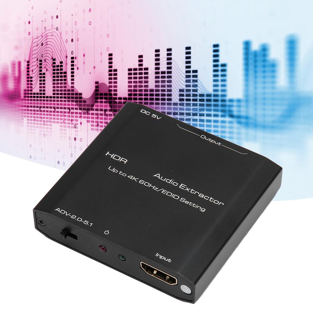 HDR HD Multimedia Interface Sound Extractor Support 4K 60Hz EDID Setting Converter for HDCP Digital