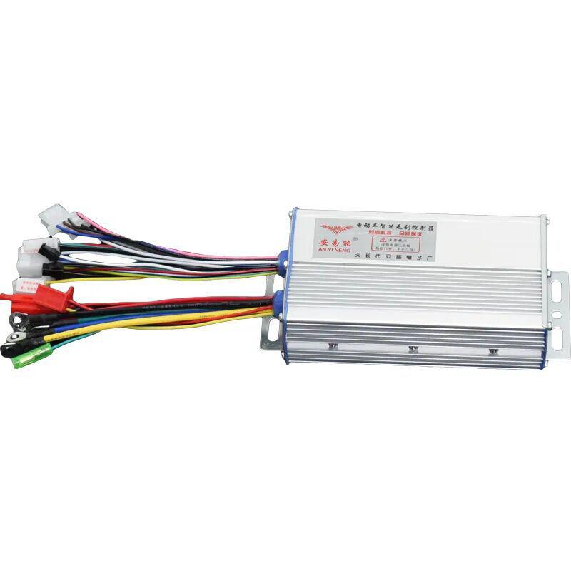 36V-48V 350W/500W Borstlös DC-motor Hastighetsregulator Ersättning för Elcykel E-cykel Scooter