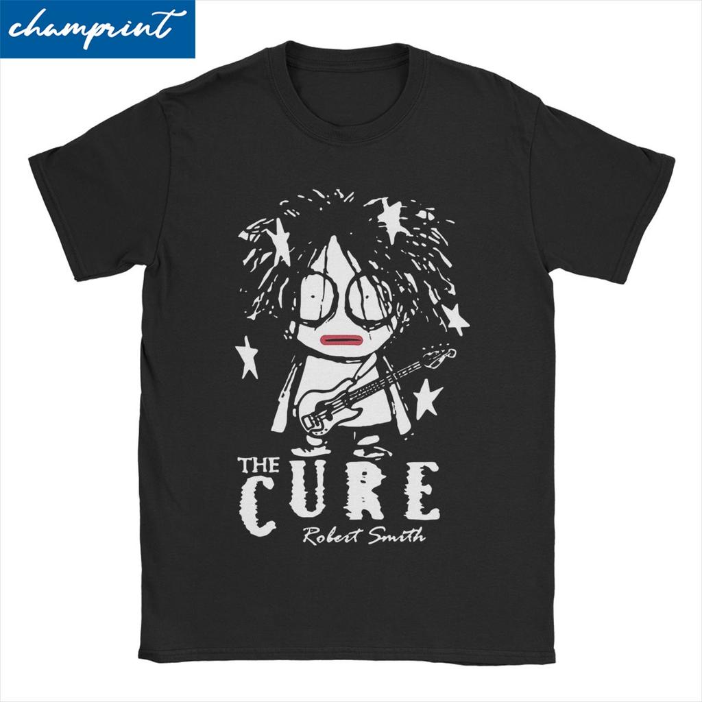 Cute Robert Smith T-Shirt for Unisex Women Crazy Cotton Tees Crewneck Short Sleeve T Shirts Printed Clothes
