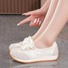 Korean Version Dexun Shoes Womens  Spring New Shallow Casual Cloth Shoes Fashionable Versatile Flat-Soled Sneakers For Women