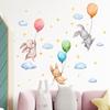Wall Decals Rabbit Clouds Star Balloon Wall Decals Background Wall Decoration