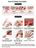 Aesthetic Blood Red Crystal Cat Eye Press-On Nails, Long Almond Red Cat Eye False Nails, Suitable For Women And Girls Daily Wear