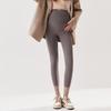 High-Waisted Fleece Lined Maternity Yoga Pants with Belly Support