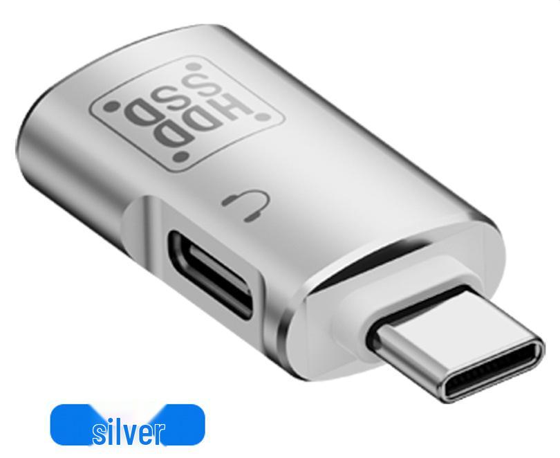 USB-C OTG Adapter for Charging and Earphones, Compatible with Apple 15 & Huawei Android Phones, PD 10W Support.