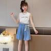 Real Pocket Pants Summer Girls' Tencel Shorts Shorts Girls' Jeans Shorts Skirt