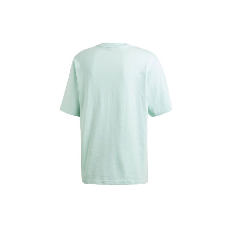 Adidas Originals Trefoil Large Logo Print Crew Neck T-Shirt Men Tops Mint-Green DH5839