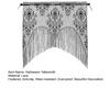 Halloween Tablecloth Decoration Black Lace Table Runner Round Spider Cobweb Table Cover Fireplace Mantel Scarf Lampshade Bat Wall Stickers for