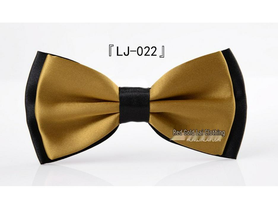 Men's Korean Style Color Block Bow Tie - Custom Business Casual & Formal Fashion Accessory