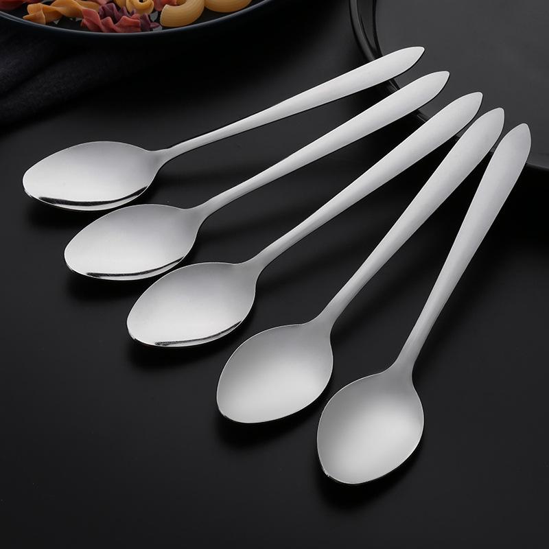 LOOG Laser Stainless Steel Tableware Household Spoon Restaurant Steak Fork Commercial Spoon Salad Fruit Fork