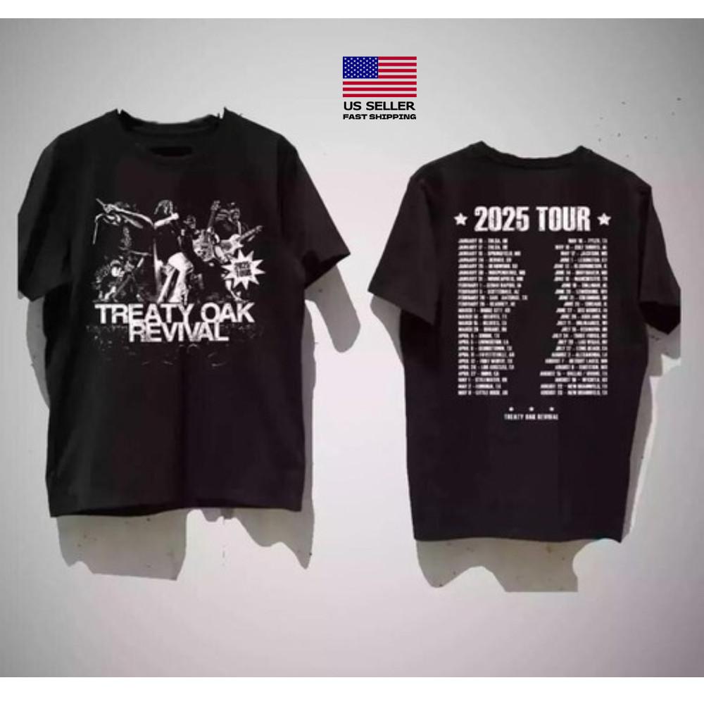 Treaty Oak Revival 2025 Tour Unisex All Size Unisex T-Shirt S